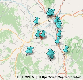 Mappa Via Ugo Foscolo, 06036 Montefalco PG, Italia (7.28611)