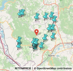 Mappa Via Fiume, 05022 Amelia TR, Italia (7.28632)