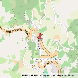 Mappa Via Cona, 62, 64039 Penna Sant'Andrea TE, Italia, 64039 Penna Sant'Andrea, Teramo (Abruzzo)