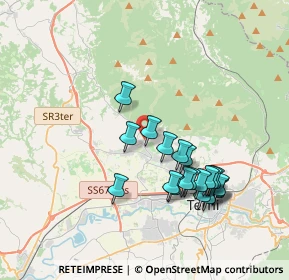 Mappa Via Giuseppe Toniolo, 05100 Terni TR, Italia (3.7605)