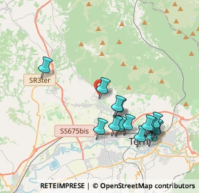 Mappa Via Giuseppe Toniolo, 05100 Terni TR, Italia (4.09667)