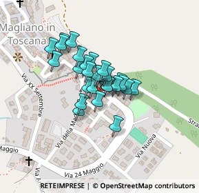 Mappa Via IV Novembre, 58051 Magliano in Toscana GR, Italia (0.05357)