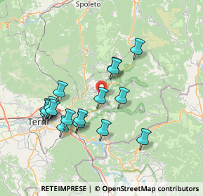 Mappa Montefranco, 05030 Montefranco TR, Italia (7.30412)