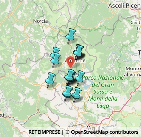 Mappa Frazione Cornelle Di Sopra, 02012 Amatrice RI, Italia (9.0165)