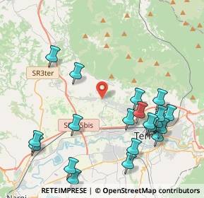 Mappa Via Sirio, 05100 Terni TR, Italia (5.0855)