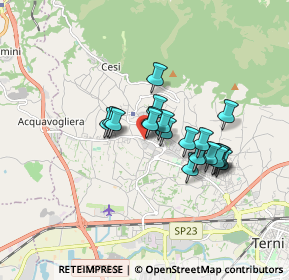 Mappa Via Sirio, 05100 Terni TR, Italia (1.336)