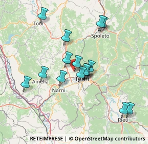 Mappa Via Sirio, 05100 Terni TR, Italia (13.73438)