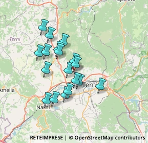 Mappa Via Sirio, 05100 Terni TR, Italia (6.03)