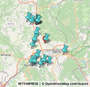 Mappa Via Gabelletta, 05100 Terni TR, Italia (7.2395)