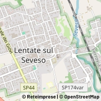 Hartă Lentate sul Seveso