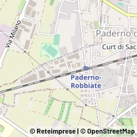 Kaart Paderno d'Adda