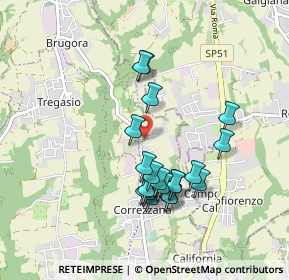 Mappa Via Monte Rosa, 20856 Correzzana MB, Italia (0.8255)