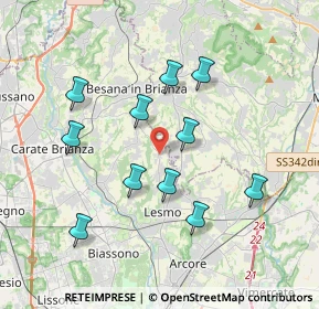 Mappa Via Monte Rosa, 20856 Correzzana MB, Italia (3.53273)