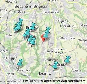 Mappa Via Monte Rosa, 20856 Correzzana MB, Italia (1.89867)