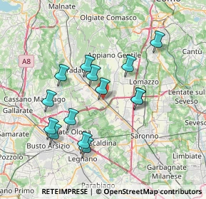 Mappa 22076 Mozzate CO, Italia (6.76357)