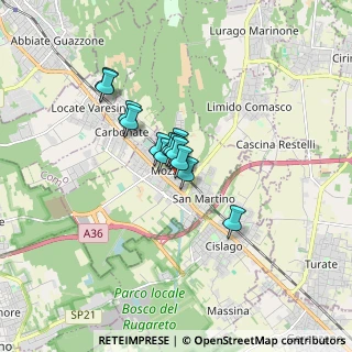 Mappa Via G. Carducci, 22076 Mozzate CO, Italia (0.97462)