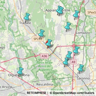 Mappa Via G. Carducci, 22076 Mozzate CO, Italia (4.9675)