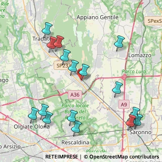 Mappa Via G. Carducci, 22076 Mozzate CO, Italia (5.06)