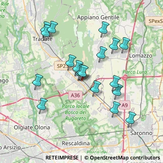 Mappa Via G. Carducci, 22076 Mozzate CO, Italia (3.68368)