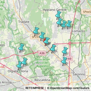 Mappa Via G. Carducci, 22076 Mozzate CO, Italia (3.95769)