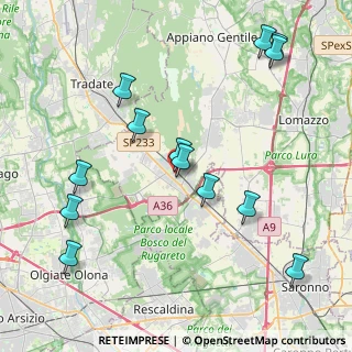 Mappa Via G. Carducci, 22076 Mozzate CO, Italia (4.61846)
