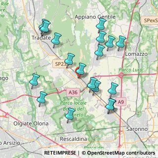 Mappa Via G. Carducci, 22076 Mozzate CO, Italia (4.20211)