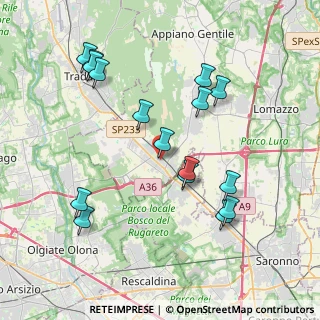 Mappa Via G. Carducci, 22076 Mozzate CO, Italia (4.0925)