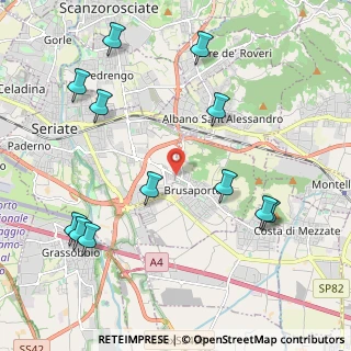 Mappa Via Brusaporto, 24060 Brusaporto BG, Italia (2.44917)