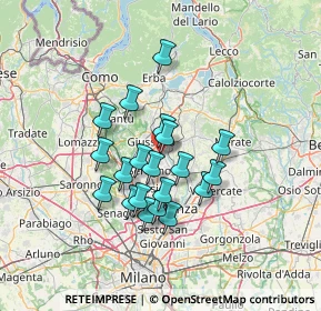 Mappa Entrata numero civico, 20841 Carate Brianza MB, Italia (10.811)