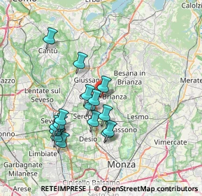 Mappa Entrata numero civico, 20841 Carate Brianza MB, Italia (6.6825)
