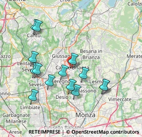 Mappa Entrata numero civico, 20841 Carate Brianza MB, Italia (7.41143)