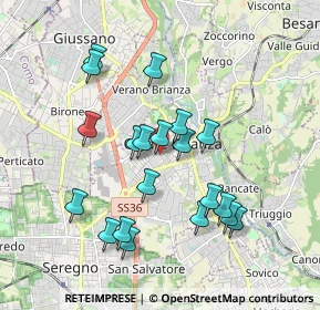 Mappa Entrata numero civico, 20841 Carate Brianza MB, Italia (1.7545)