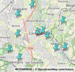 Mappa Entrata numero civico, 20841 Carate Brianza MB, Italia (2.23273)