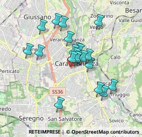 Mappa Entrata numero civico, 20841 Carate Brianza MB, Italia (1.464)