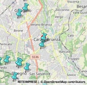 Mappa Entrata numero civico, 20841 Carate Brianza MB, Italia (3.36429)
