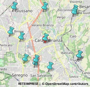 Mappa Entrata numero civico, 20841 Carate Brianza MB, Italia (2.64231)