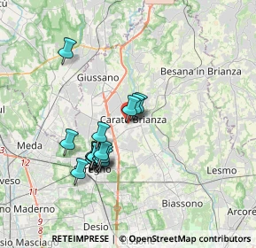 Mappa Entrata numero civico, 20841 Carate Brianza MB, Italia (3.12444)