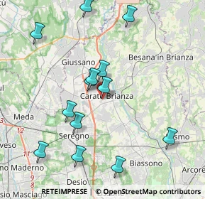 Mappa Entrata numero civico, 20841 Carate Brianza MB, Italia (4.12692)