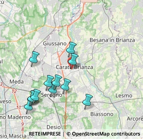 Mappa Entrata numero civico, 20841 Carate Brianza MB, Italia (3.98583)