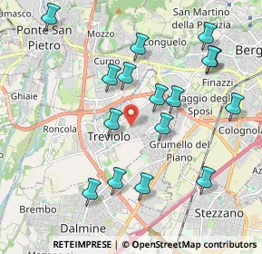Mappa Via dei Gelsomini, 24048 Treviolo BG, Italia (2.06063)