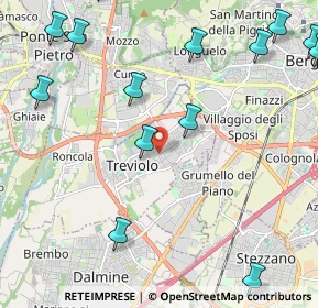 Mappa Via dei Gelsomini, 24048 Treviolo BG, Italia (2.94)