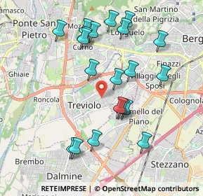 Mappa Via dei Gelsomini, 24048 Treviolo BG, Italia (1.9605)