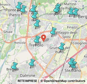 Mappa Via dei Gelsomini, 24048 Treviolo BG, Italia (2.5875)