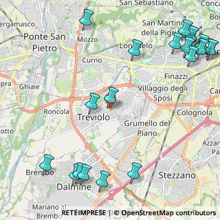 Mappa Via dei Gelsomini, 24048 Treviolo BG, Italia (3.1955)