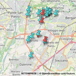 Mappa Via dei Gelsomini, 24048 Treviolo BG, Italia (2.088)