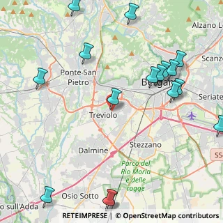 Mappa Via dei Gelsomini, 24048 Treviolo BG, Italia (5.78882)