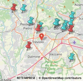 Mappa Via dei Gelsomini, 24048 Treviolo BG, Italia (4.53857)