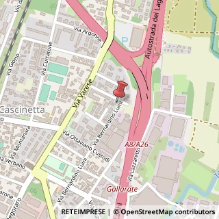 Mappa Via Bernardino Luini, 39, 21013 Gallarate, Varese (Lombardia)