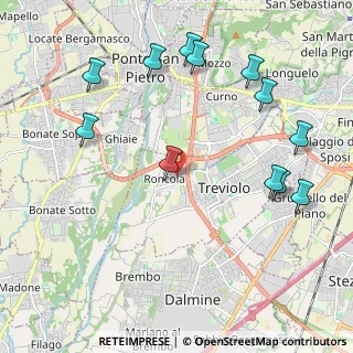 Mappa Via Walter Tobagi, 24048 Roncola BG, Italia (2.425)