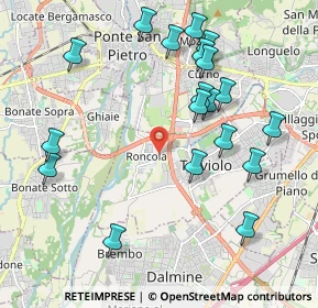 Mappa Via Walter Tobagi, 24048 Roncola BG, Italia (2.19053)